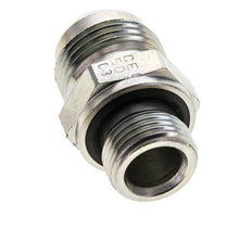 Racor doble JIC M18 X 1,5 x UNF 7/8''-14 Acero NBR 210bar (2950.5psi)