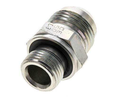 Racor doble JIC M18 X 1,5 x UNF 7/8''-14 Acero NBR 210bar (2950.5psi)