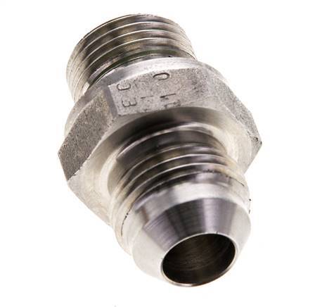 Racor doble JIC M18 X 1,5 x UNF 3/4''-16 Acero inoxidable FKM 275bar (3863.75psi)