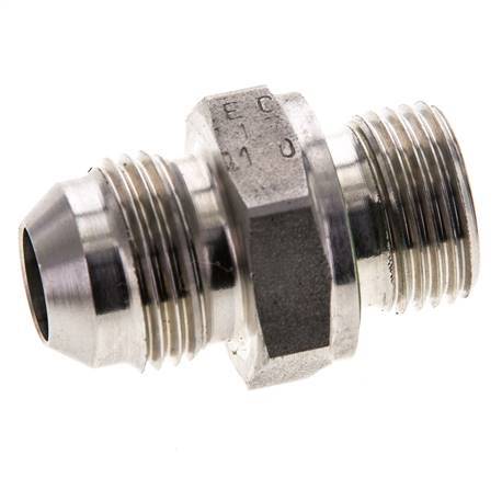 Racor doble JIC M18 X 1,5 x UNF 3/4''-16 Acero inoxidable FKM 275bar (3863.75psi)