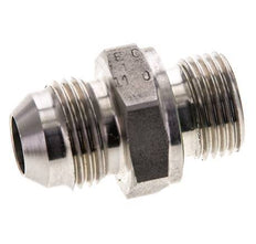 Racor doble JIC M18 X 1,5 x UNF 3/4''-16 Acero inoxidable FKM 275bar (3863.75psi)
