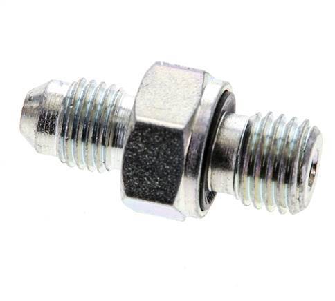 Espiga doble JIC M12 X 1,5 x UNF 7/16''-20 Acero NBR 310bar (4355.5psi)