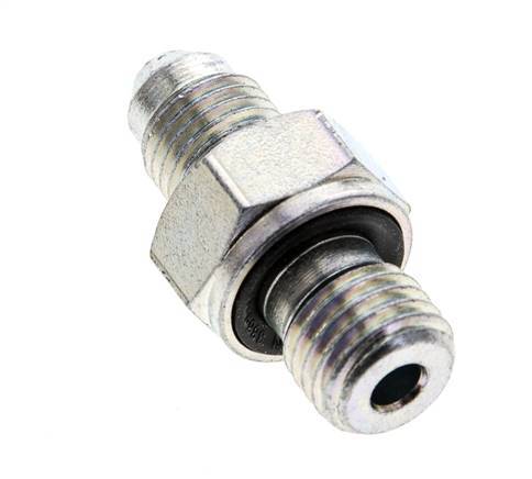 Espiga doble JIC M12 X 1,5 x UNF 7/16''-20 Acero NBR 310bar (4355.5psi)