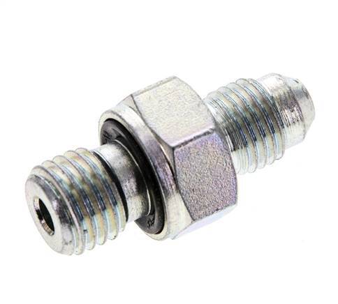 Espiga doble JIC M12 X 1,5 x UNF 7/16''-20 Acero NBR 310bar (4355.5psi)