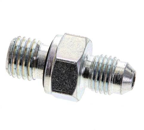 Espiga doble JIC M12 X 1,5 x UNF 7/16''-20 Acero NBR 310bar (4355.5psi)