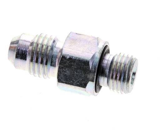 Espiga doble JIC M10 X 1 x UNF 7/16''-20 Acero NBR 310bar (4355.5psi)