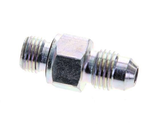 Espiga doble JIC M10 X 1 x UNF 7/16''-20 Acero NBR 310bar (4355.5psi)