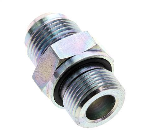 Racor doble JIC M22 X 1,5 x UNF 7/8''-14 Acero NBR 210bar (2950.5psi)