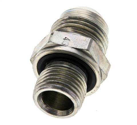 Racor doble JIC M16 X 1,5 x UNF 3/4''-16 Acero NBR 275bar (3863.75psi)