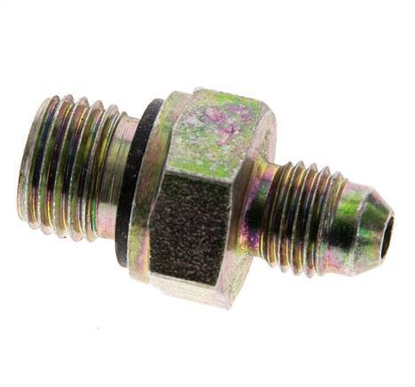 Espiga doble JIC M14 X 1,5 x UNF 7/16''-20 Acero NBR 310bar (4355.5psi)