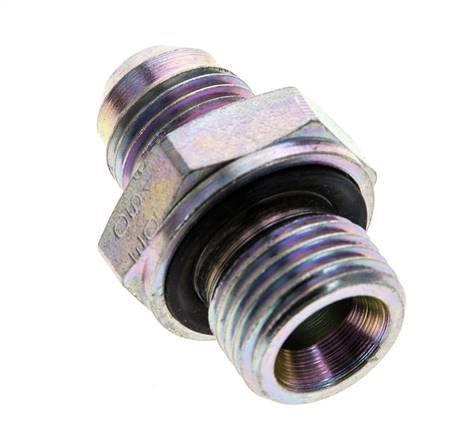 Racor doble JIC M16 X 1,5 x UNF 9/16''-18 Acero NBR 275bar (3863.75psi)