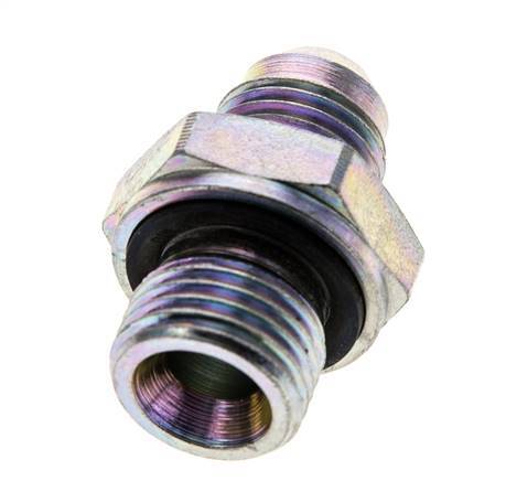 Racor doble JIC M16 X 1,5 x UNF 9/16''-18 Acero NBR 275bar (3863.75psi)