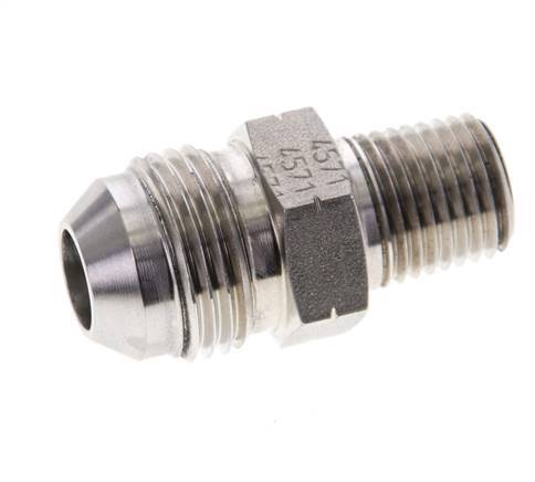 JIC Double Nipple UNF 3/4''-16 x 1/4'' NPT Stainless Steel 275bar (3863.75psi)