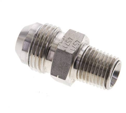 JIC Double Nipple UNF 3/4''-16 x 1/4'' NPT Stainless Steel 275bar (3863.75psi)