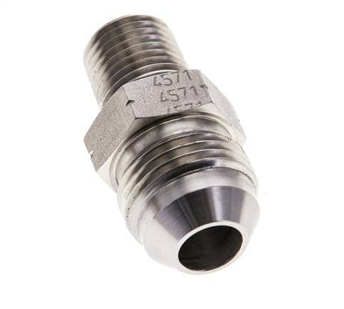 JIC Double Nipple UNF 3/4''-16 x 1/4'' NPT Stainless Steel 275bar (3863.75psi)