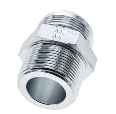 JIC Double Nipple UN 1-5/8''-12 x 1 1/4'' NPT Steel 80bar (1124.0psi)