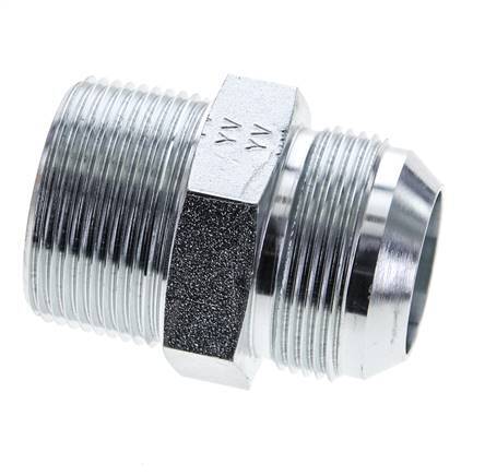 JIC Double Nipple UN 1-5/8''-12 x 1 1/4'' NPT Steel 80bar (1124.0psi)
