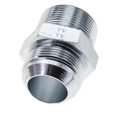 JIC Double Nipple UN 1-5/8''-12 x 1 1/4'' NPT Steel 80bar (1124.0psi)