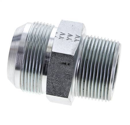 JIC Double Nipple UN 1-7/8''-12 x 1 1/4'' NPT Steel 80bar (1124.0psi)