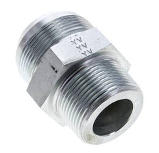 JIC Double Nipple UN 1-7/8''-12 x 1 1/4'' NPT Steel 80bar (1124.0psi)