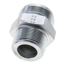 JIC Double Nipple UN 1-7/8''-12 x 1 1/4'' NPT Steel 80bar (1124.0psi)