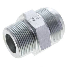 JIC Double Nipple UN 1-7/8''-12 x 1 1/4'' NPT Steel 80bar (1124.0psi)