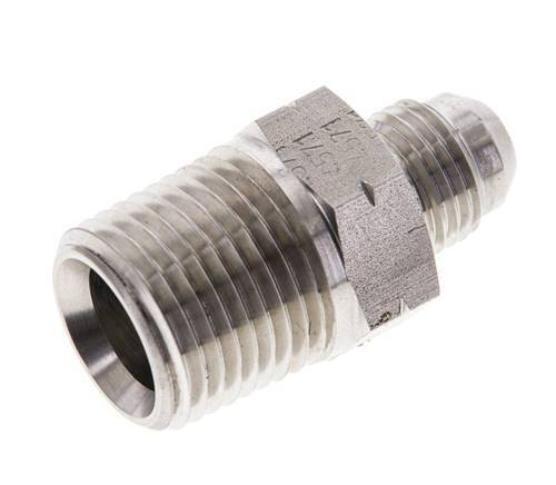 JIC Double Nipple UNF 9/16''-18 x 1/2'' NPT Stainless Steel 210bar (2950.5psi)