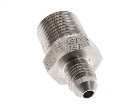 JIC Double Nipple UNF 7/16''-20 x 3/8'' NPT Stainless Steel 210bar (2950.5psi)