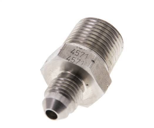JIC Double Nipple UNF 7/16''-20 x 3/8'' NPT Stainless Steel 210bar (2950.5psi)
