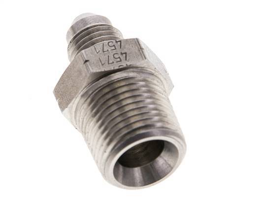 JIC Double Nipple UNF 7/16''-20 x 3/8'' NPT Stainless Steel 210bar (2950.5psi)