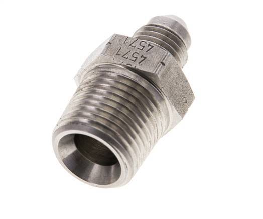 JIC Double Nipple UNF 7/16''-20 x 3/8'' NPT Stainless Steel 210bar (2950.5psi)