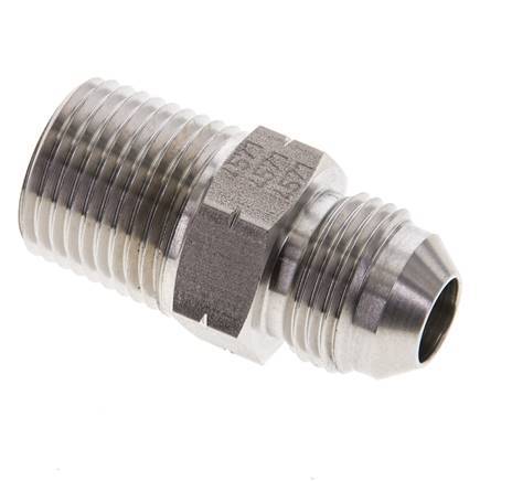 JIC Double Nipple UNF 3/4''-16 x 1/2'' NPT Stainless Steel 210bar (2950.5psi)