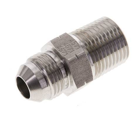 JIC Double Nipple UNF 3/4''-16 x 1/2'' NPT Stainless Steel 210bar (2950.5psi)