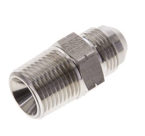 JIC Double Nipple UNF 3/4''-16 x 1/2'' NPT Stainless Steel 210bar (2950.5psi)