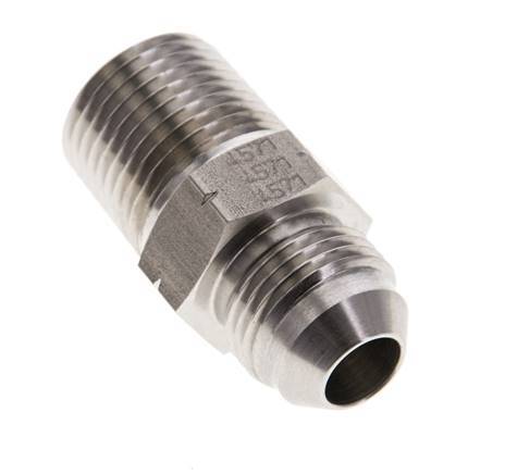 JIC Double Nipple UNF 3/4''-16 x 1/2'' NPT Stainless Steel 210bar (2950.5psi)
