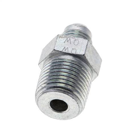 JIC Double Nipple UNF 9/16''-18 x 1/2'' NPT Steel 210bar (2950.5psi) [2 Pieces]