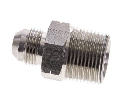 JIC Double Nipple UNF 3/4''-16 x 3/4'' NPT Stainless Steel 170bar (2388.5psi)