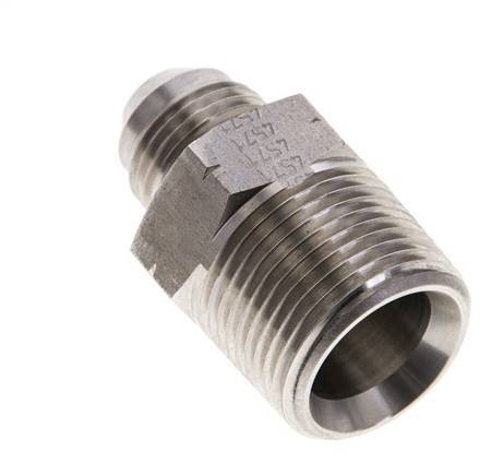 JIC Double Nipple UNF 3/4''-16 x 3/4'' NPT Stainless Steel 170bar (2388.5psi)