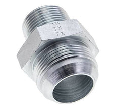 JIC Double Nipple UN 1-5/8''-12 x 1'' NPT Steel 140bar (1967.0psi)