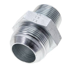 JIC Double Nipple UN 1-5/8''-12 x 1'' NPT Steel 140bar (1967.0psi)