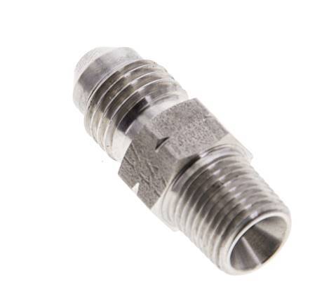JIC Double Nipple UNF 7/16''-20 x 1/8'' NPT Stainless Steel 310bar (4355.5psi)