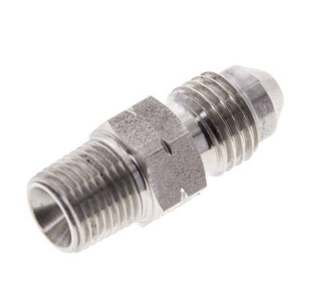JIC Double Nipple UNF 7/16''-20 x 1/8'' NPT Stainless Steel 310bar (4355.5psi)