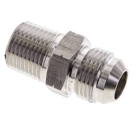 JIC Double Nipple UNF 7/8''-14 x 1/2'' NPT Stainless Steel 210bar (2950.5psi)