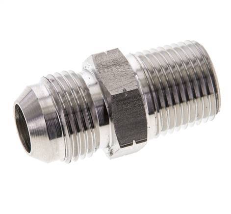 JIC Double Nipple UNF 7/8''-14 x 1/2'' NPT Stainless Steel 210bar (2950.5psi)