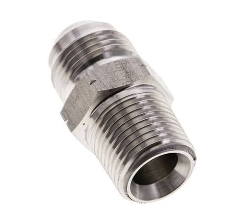JIC Double Nipple UNF 7/8''-14 x 1/2'' NPT Stainless Steel 210bar (2950.5psi)