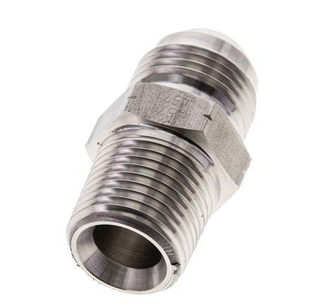 JIC Double Nipple UNF 7/8''-14 x 1/2'' NPT Stainless Steel 210bar (2950.5psi)