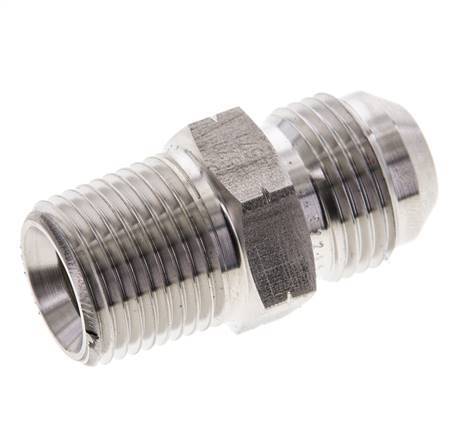 JIC Double Nipple UNF 7/8''-14 x 1/2'' NPT Stainless Steel 210bar (2950.5psi)