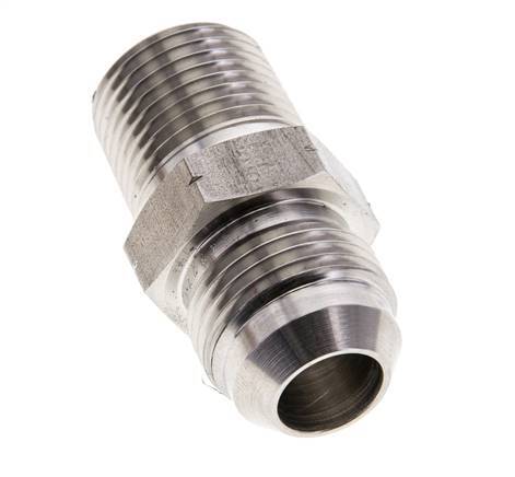 JIC Double Nipple UNF 7/8''-14 x 1/2'' NPT Stainless Steel 210bar (2950.5psi)