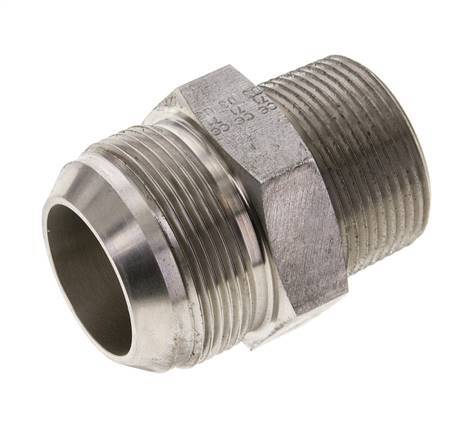 JIC Double Nipple UN 1-7/8''-12 x 1 1/4'' NPT Stainless Steel 80bar (1124.0psi)