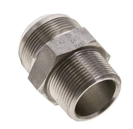 JIC Double Nipple UN 1-7/8''-12 x 1 1/4'' NPT Stainless Steel 80bar (1124.0psi)